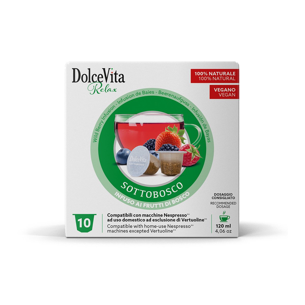 DolceVita - Nespresso kompatibilne -čaj šumsko voće - 10kom